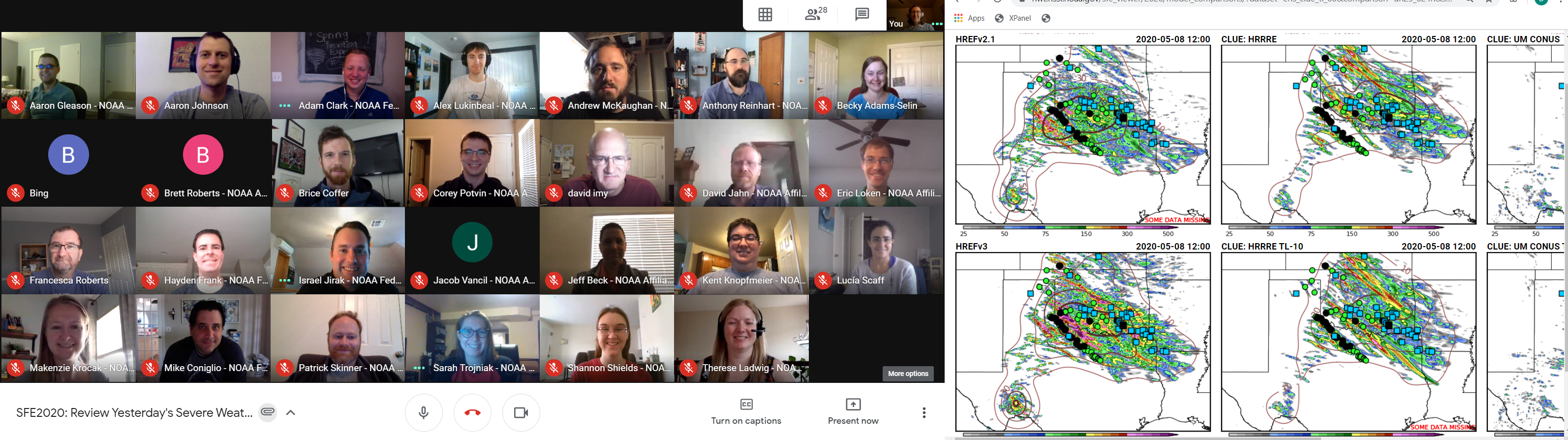 The Spring Forecasting Experiment went virtual this year as participants gathered from around the world to test and review experimental forecasting tools and modeling systems