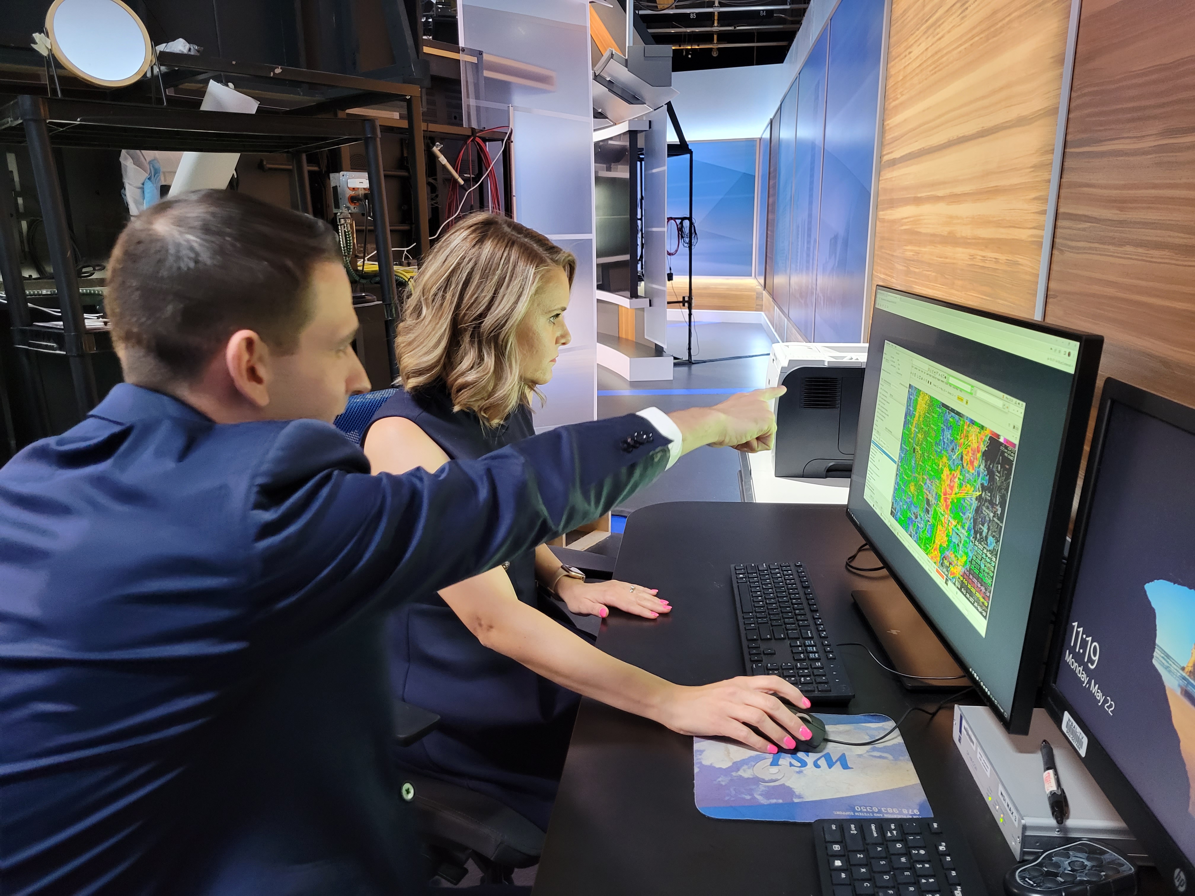 WBAL-TV 11 Morning Meteorologist Ava Marie goes through the process of drawing up a warning using WarnGen for a simulated event that occurred April 26